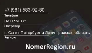 Кто звонил с 9815839280 - регион и оператор
